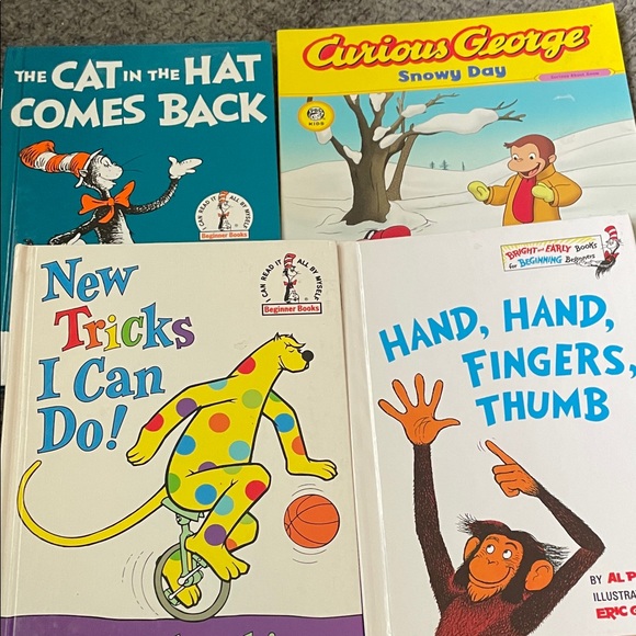 Dr. Seuss, Beginning Reader Books, and Curious George Kids Book Set - Picture 1 of 4